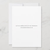 Elegante Script Foto Minimale Trouwdag Save The Date (Achterkant)