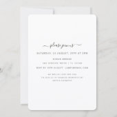 Elegante Script Foto Viering van het Leven Funeral Kaart (Achterkant)