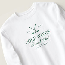 Elegante Script Golf Vrouwen Sociale Club Maatwerk