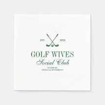 Elegante script golf wives social club op maat