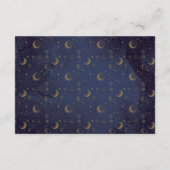 Elegante script hemels huwelijksfeest informatiekaartje (Achterkant)