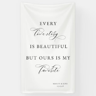 Elegante script huwelijksachtergrondbanner – liefd spandoek