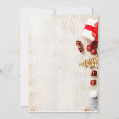 Elegante Script Koekjesruil Kerstfeest Kaart (Achterkant)