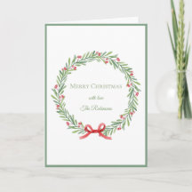 Elegante Script Krans Prettig Kerstfeest