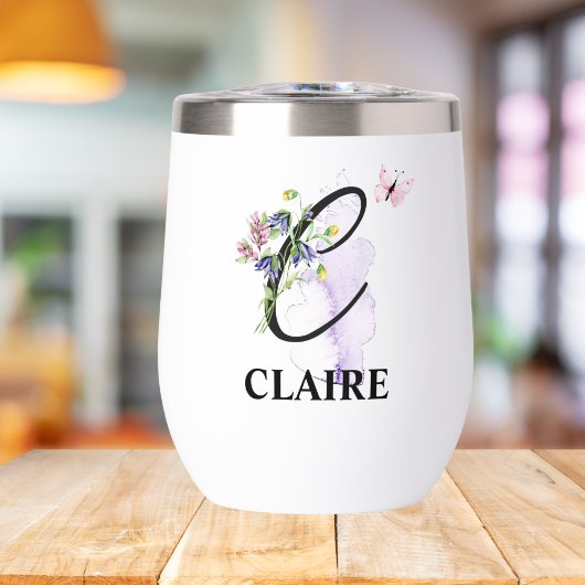 Elegante Script Letter C Monogram Persoonlijke Naa