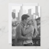 Elegante Script Lettertype Foto Save the Date (Achterkant)