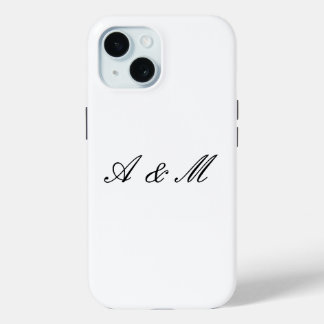 Elegante script monogram paar gepersonaliseerde ho