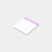 Elegante Script Notities Licht Lavendel Lijnen Post-it® Notes (Schuin)