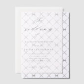 Elegante script overlay bruiloft vellum uitnodigingen (Offset (Uitnodiging))