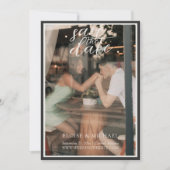 Elegante Script Overlay Foto Save The Date (Voorkant)