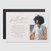 Elegante Script Photo Arch Graduation Party (Voorkant / Achterkant)