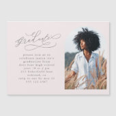 Elegante Script Photo Arch Graduation Party (Voorkant)