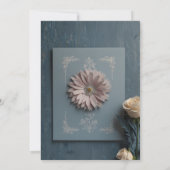 Elegante Script Save the Date Aankondigingskaart (Achterkant)