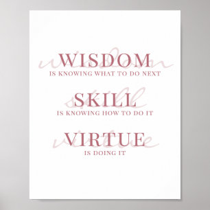 Elegante script typografie motivatie citaat poster