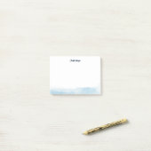 Elegante script Waterverf gepersonaliseerd Post-it® Notes (Op bureau)