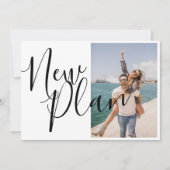 Elegante script wijzig de datum foto save the date (Voorkant)