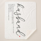 Elegante scriptdefinitie van rode liefdeshart voor sherpa deken (Voorkant)