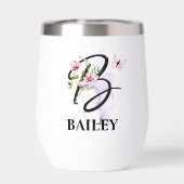 Elegante scriptletter B Monogram Gepersonaliseerde (Achterkant)