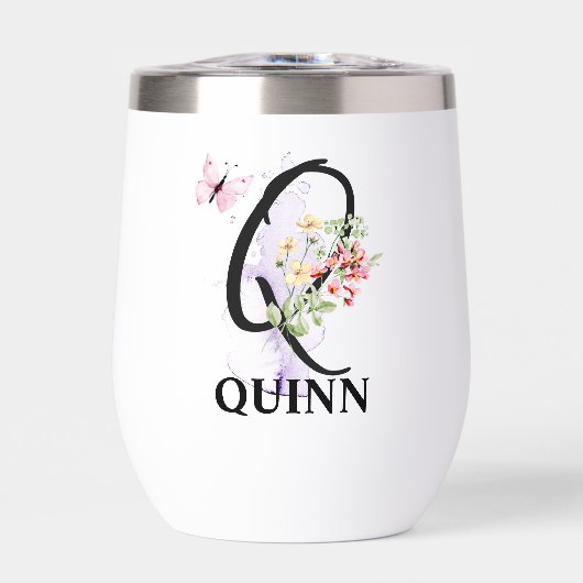 Elegante scriptletter Q Monogram Gepersonaliseerde (Voorkant)
