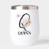 Elegante scriptletter Q Monogram Gepersonaliseerde (Achterkant)