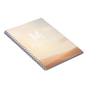 Elegante scriptnaam notebook notitieboek (Rechterzijde)