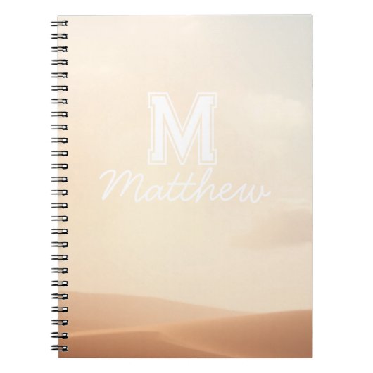 Elegante scriptnaam notebook notitieboek (Voorkant)