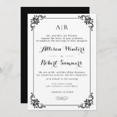 elegante  scripttrouwuitnodiging kaart (Voorkant / Achterkant)