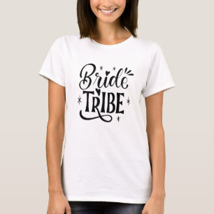 Elegante scripttypografie Bruid Stam Bruidsfeest T-shirt