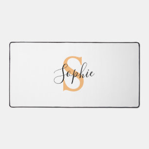 Elegante scriptuur aangepaste naam gepersonaliseer bureaumat