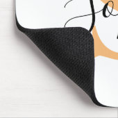 Elegante scriptuur aangepaste naam gepersonaliseer muismat (Hoek)