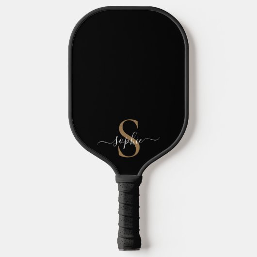Elegante scriptuur aangepaste naam gepersonaliseer pickleball paddle (Voorkant)