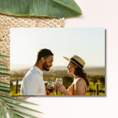 Elegante Seashell Foto Strand Bruiloft Save the Da Date