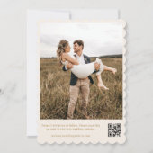 Elegante Seashell & Pearls Gold Coastal Wedding Save The Date (Achterkant)