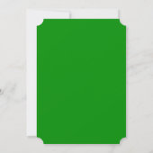 Elegante selderij en bos groene bruiloft kaart (Achterkant)