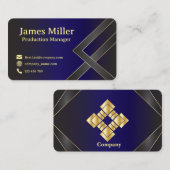 Élégante série carte de visite encadrée 25 (Devant / Derrière)