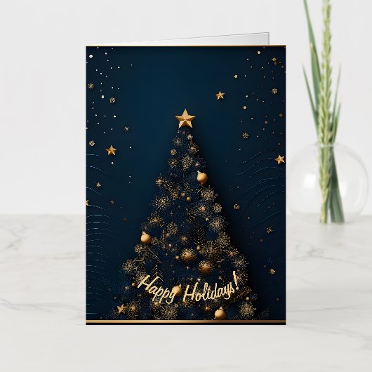 Élégante série de cartes de Noël (Recto)