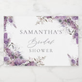 Elegante Sering Bruidsmeisjesfeest Sparkling Wijnetiket (Enkel label)