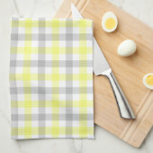 Élégante serviette de cuisine À damiers (Quart Plié)