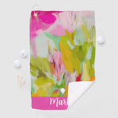 Élégante serviette de golf pour femmes colorée (En situation)