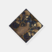 Élégante serviettes en papier Peacock (Coin)