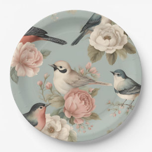 Elegante  Shabby Chic Cottagecore Floral Papieren Bordje