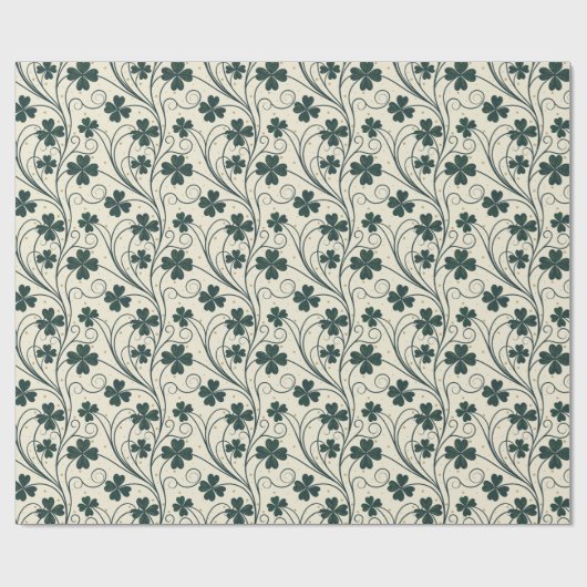 Elegante  Shamrock Cadeaupapier (Vlak)