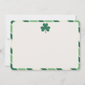 Elegante Shamrock St. Patrick's Day Blank Note Kaa Kaart (Voorkant)
