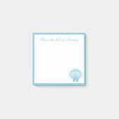 Elegante Shell Nautical Seashell Beach Ocean Dream Post-it® Notes (Voorkant)