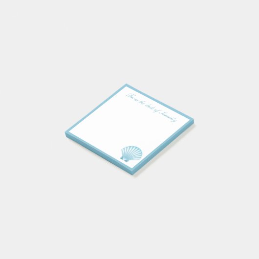 Elegante Shell Nautical Seashell Beach Ocean Dream Post-it® Notes (Schuin)
