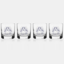 Elegante Sheltie Whisky Glas
