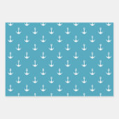 Elegante Ship Anchor Wrapping Paper Sheet Set (Voorkant 2)