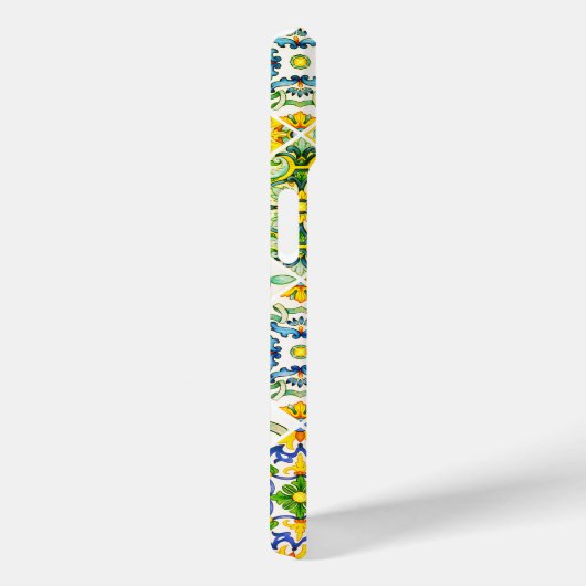 Elegante Siciliaanse mediterrane groene tegels Case-Mate iPhone Case (Achterkant / Rechts)