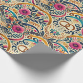 Elegante sieradentinten met verstrengelde ringen b cadeaupapier (Hoek)