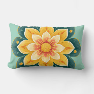 Elegante sierkussen met bloemenprint kussen